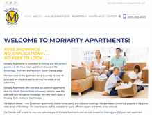 Tablet Screenshot of moriartyapartments.com